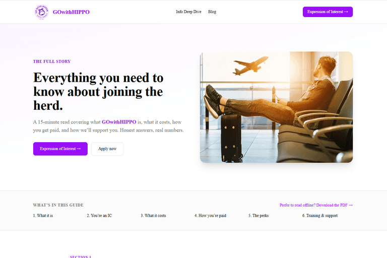GOwithHIPPO Recruitment Site