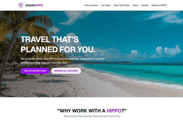 GOwithHIPPO Consumer Homepage